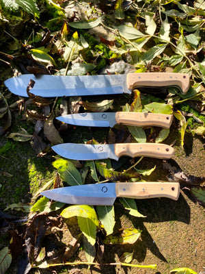 
                  
                    Bundle of four Tod Cutler bushcraft knives 
                  
                