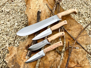 
                  
                    Bundle of four Tod Cutler bushcraft knives 
                  
                