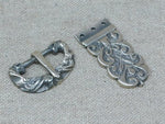 medieval viking sword belt buckle bronze cast ornate plate set