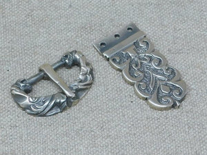 
                  
                    medieval viking sword belt buckle bronze cast ornate plate set
                  
                