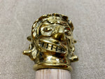brass mace ash grotesque face 13thC 14thC