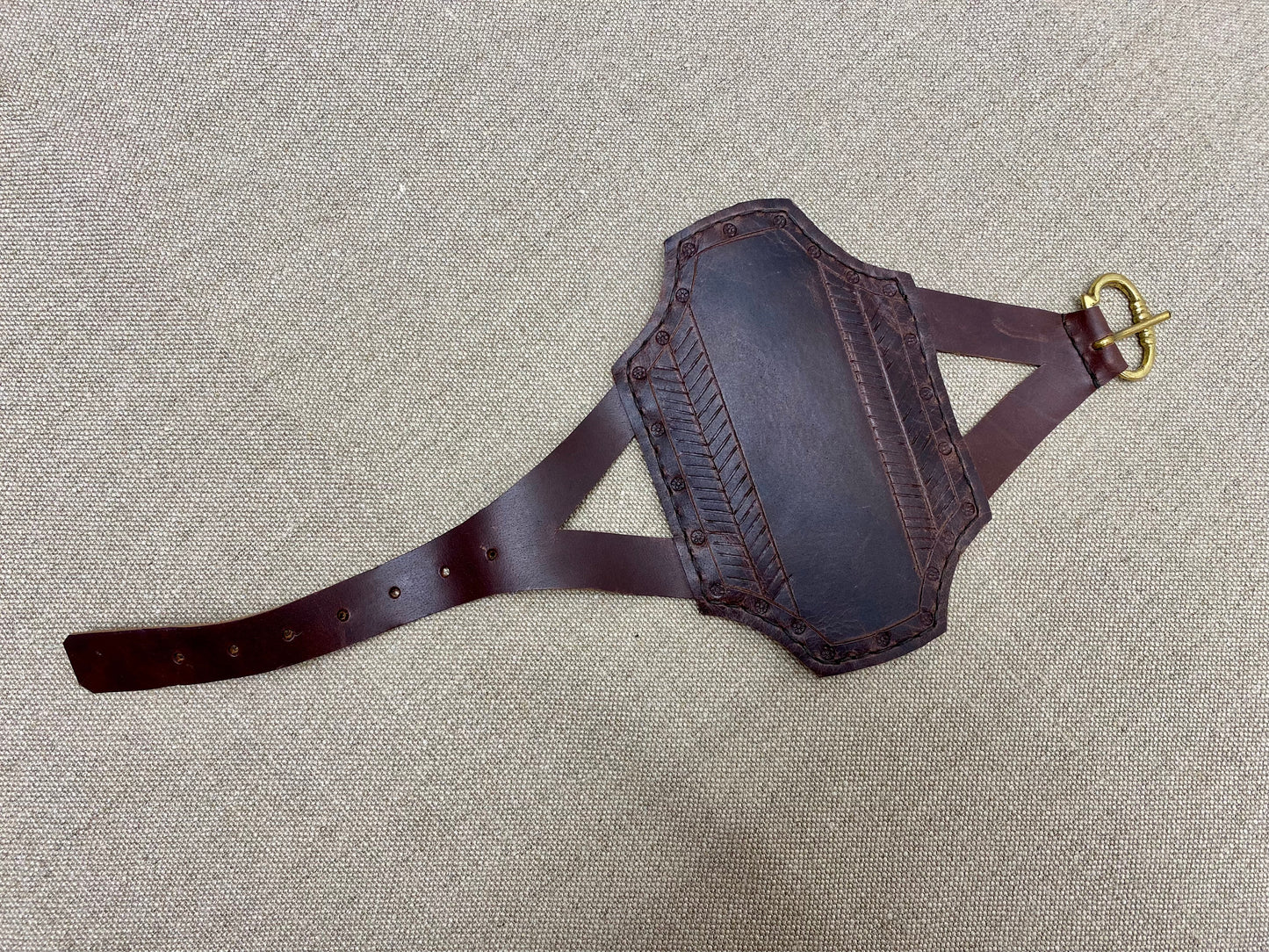 
                  
                    Medieval leather archery Bracer (rectangular) 15thC
                  
                