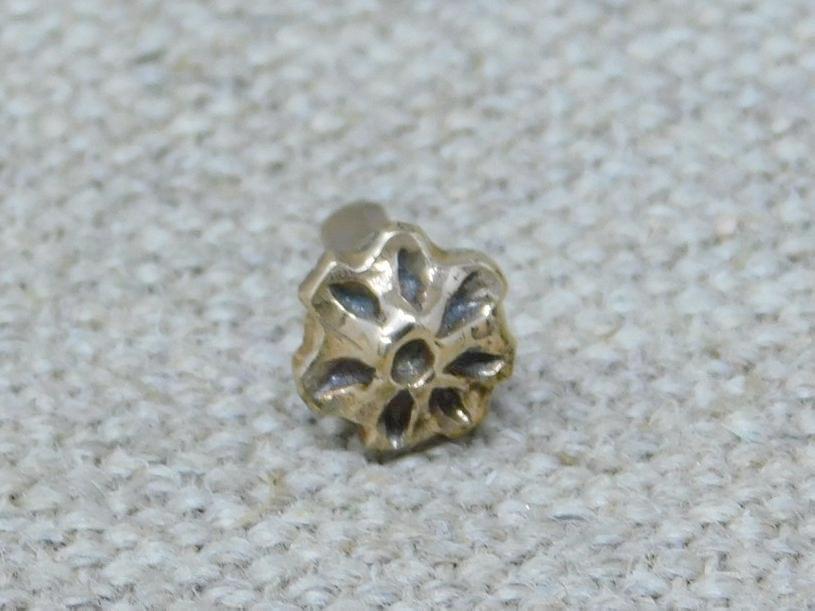 Belt stud medieval bronze brass decorative fitting reenactment reproduction 