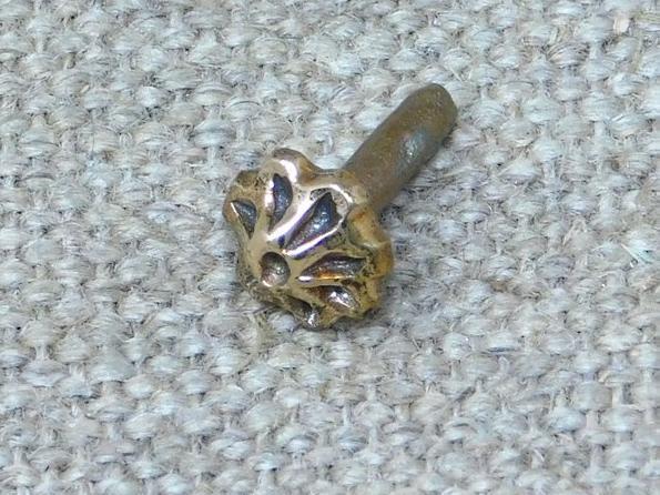Belt stud medieval bronze brass decorative fitting reenactment reproduction 