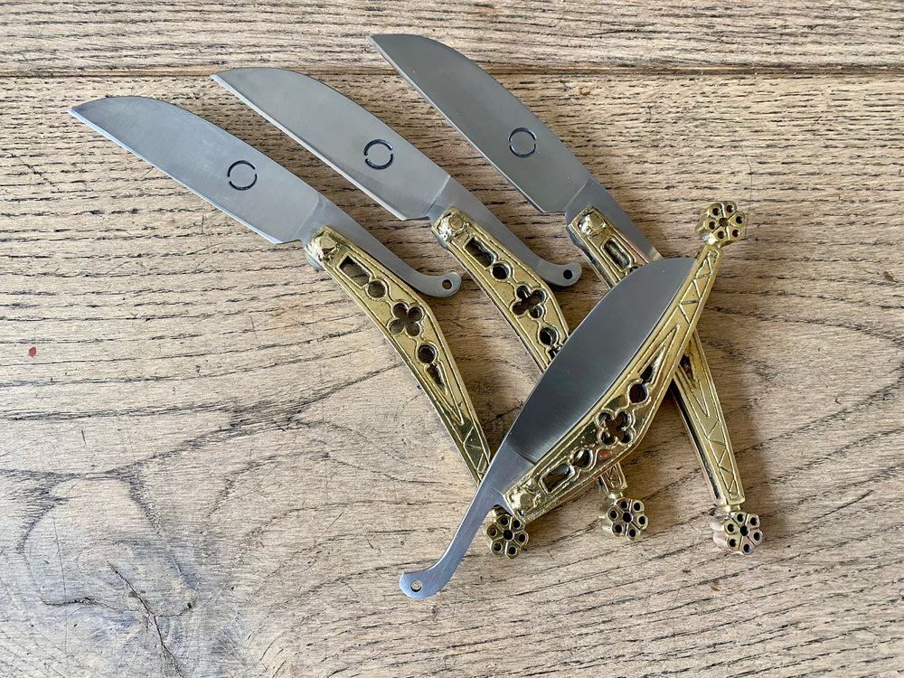 
                  
                    Tod Cutler brass folding knife TCP64
                  
                