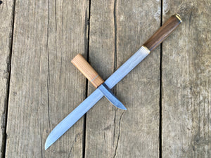 
                  
                    Tod Cutler Viking bundle. Scandinavian War knife and simple viking/saxon eating knife TCUS6 and TCUS7
                  
                