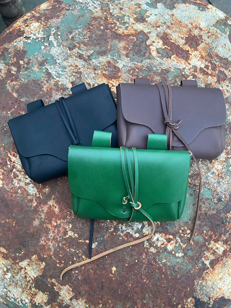 Leather belt pouch - LIMITED STOCK AVAILABLE !!