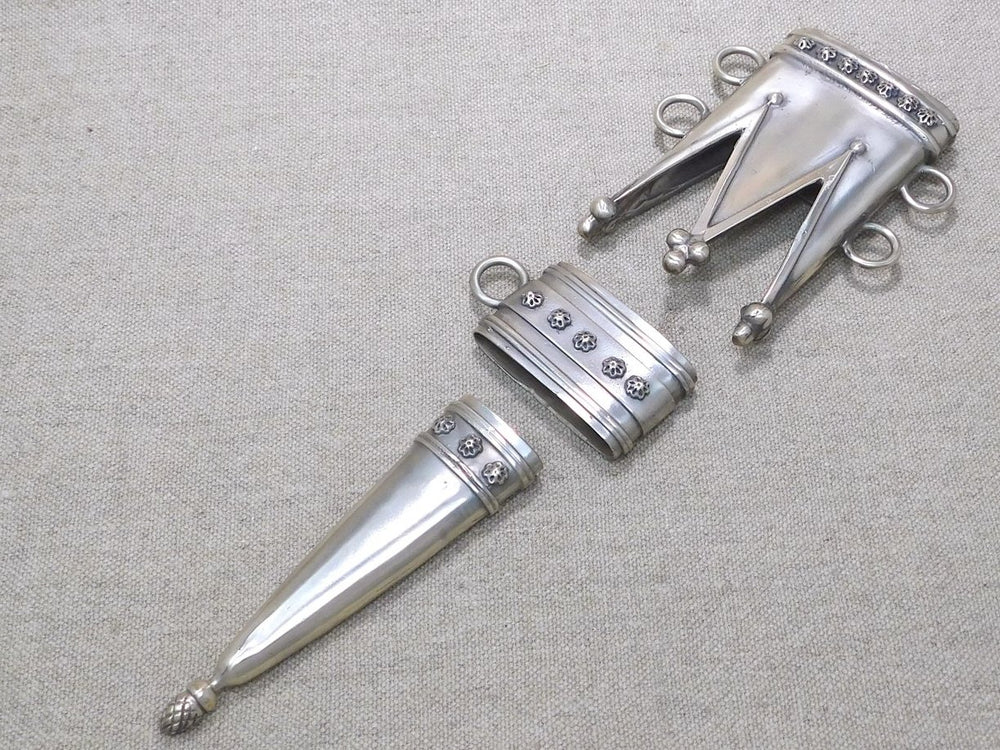 bronze scabbard set sword long bastard hand half hanger  medieval